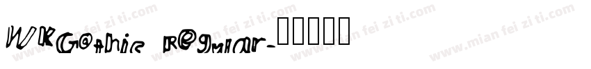 WKGothic Regular字体转换